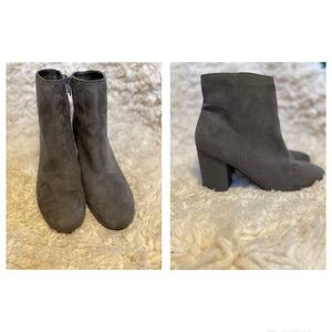 Express Gray Booties